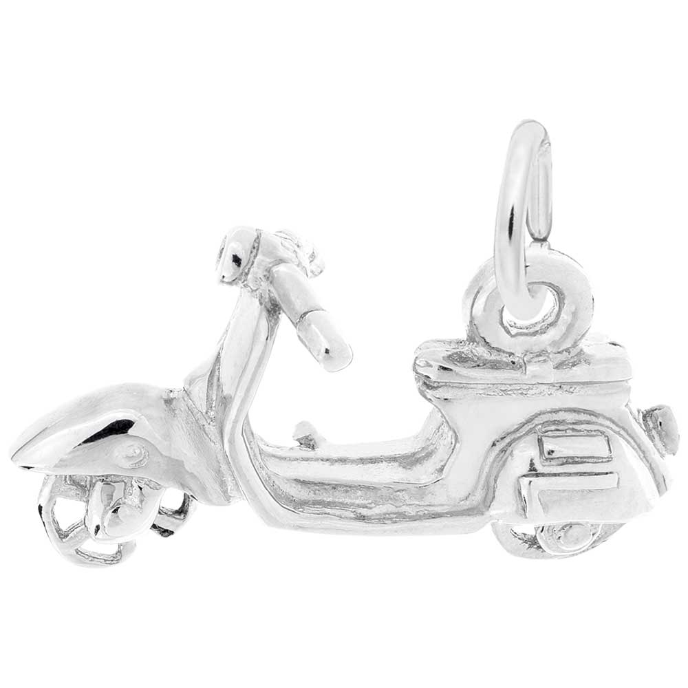Rembrandt Charms - New Scooter Charm - 0239 Rembrandt Charms Charm Birmingham Jewelry