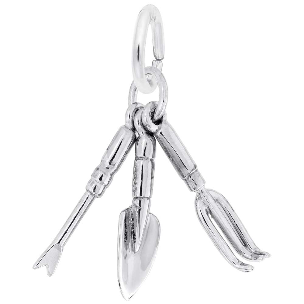 Rembrandt Charms - New Small Garden Tools Charm - 3446 Rembrandt Charms Charm Birmingham Jewelry