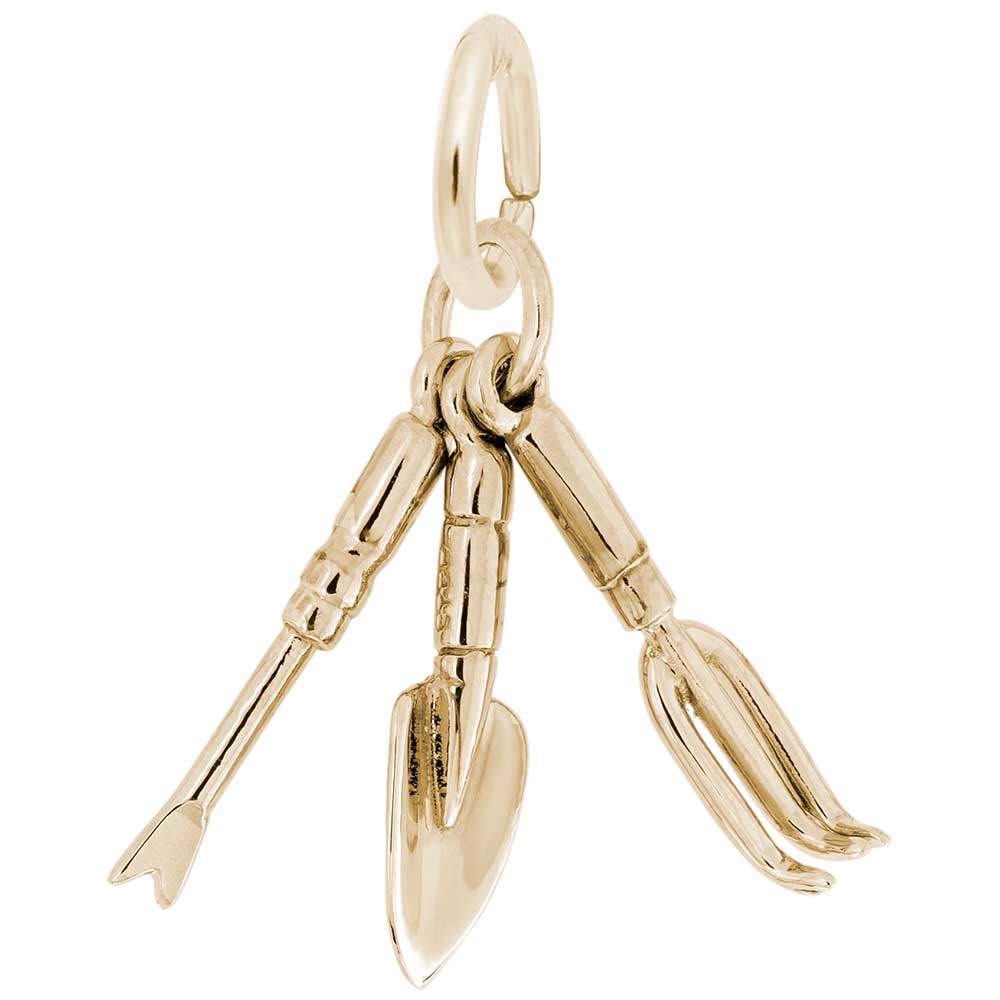 Rembrandt Charms - New Small Garden Tools Charm - 3446 Rembrandt Charms Charm Birmingham Jewelry
