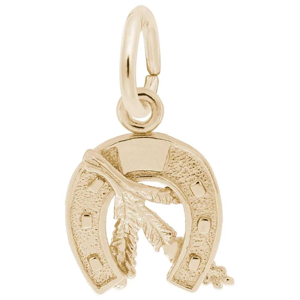 Rembrandt Charms - New Small Goodluck Horseshoe Charm - 0455 Rembrandt Charms Charm Birmingham Jewelry