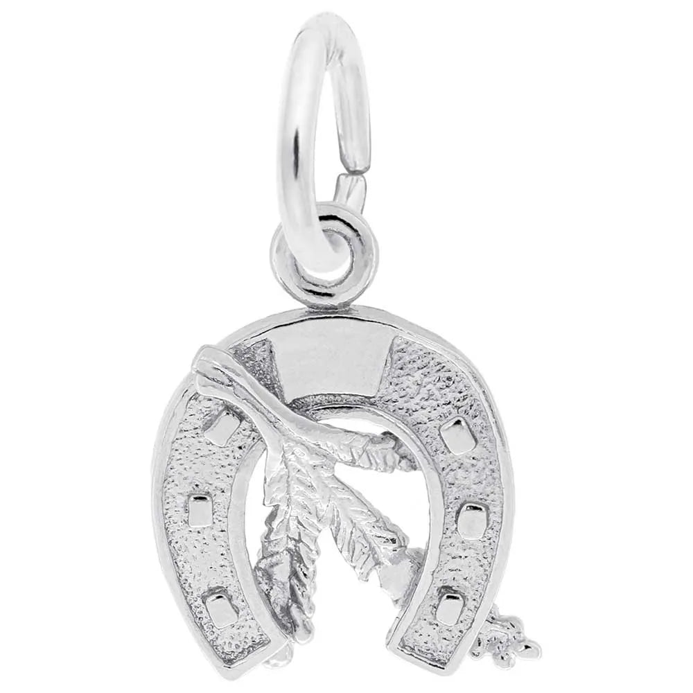 Rembrandt Charms - New Small Goodluck Horseshoe Charm - 0455 Rembrandt Charms Charm Birmingham Jewelry