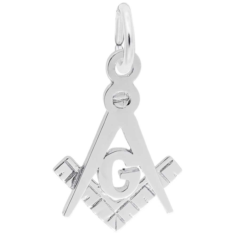 Rembrandt Charms - New Square and Compass Charm - 2949 Rembrandt Charms Charm Birmingham Jewelry