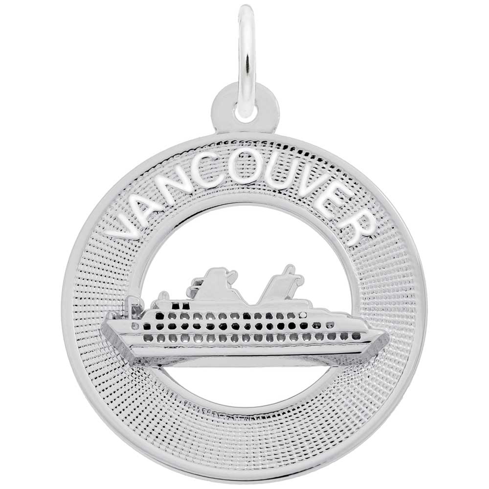 Rembrandt Charms - New Vancouver Ship Charm - 3732 Rembrandt Charms Charm Birmingham Jewelry