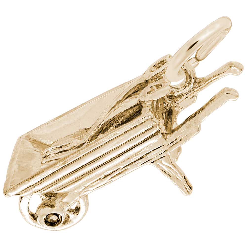 Rembrandt Charms - New Wheel Barrow Charm - 1404 Rembrandt Charms Charm Birmingham Jewelry