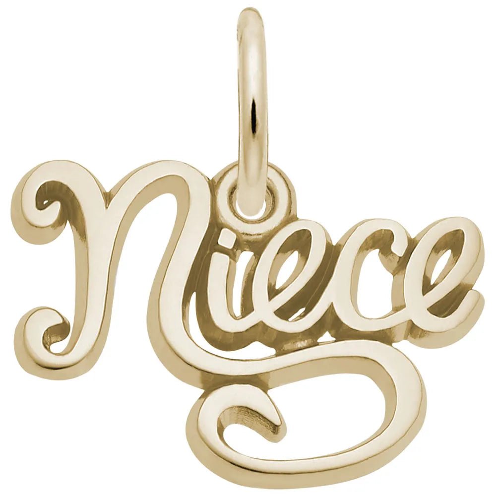 Rembrandt Charms - Niece Script Charm - 2266 Rembrandt Charms Charm Birmingham Jewelry