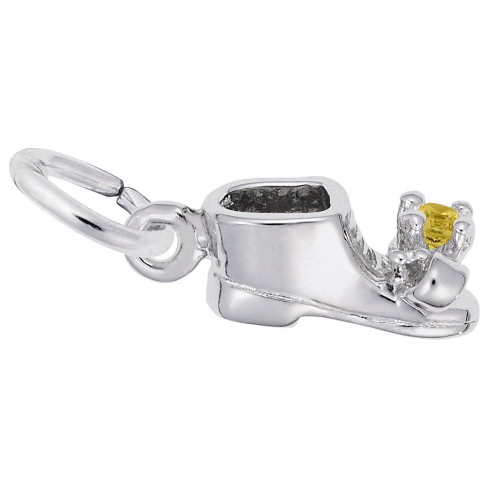Rembrandt Charms - November Baby Bootie Charm - 0473-011 Rembrandt Charms Charm Birmingham Jewelry