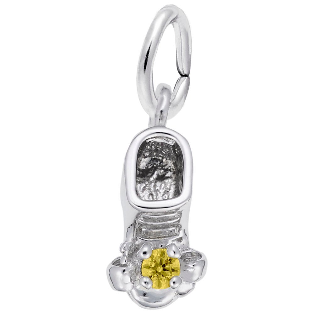 Rembrandt Charms - November Baby Bootie Charm - 0473-011 Rembrandt Charms Charm Birmingham Jewelry