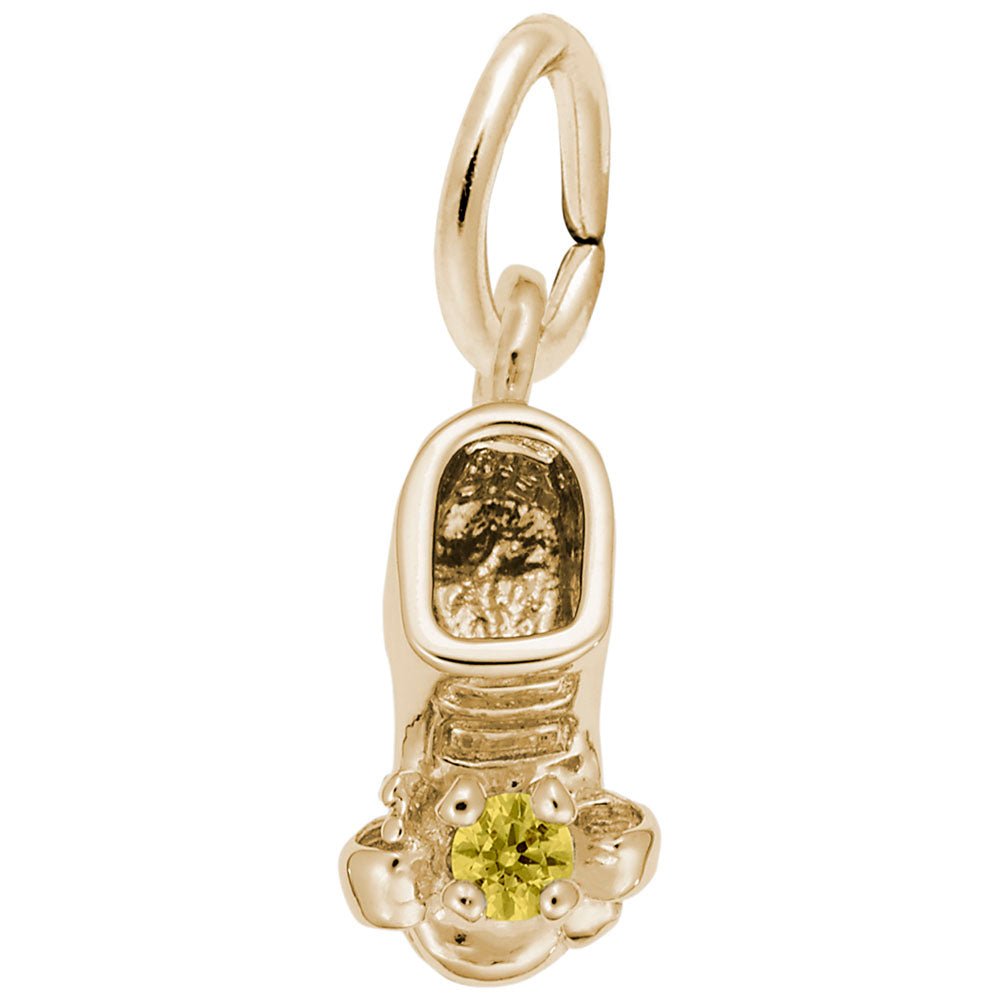 Rembrandt Charms - November Baby Bootie Charm - 0473-011 Rembrandt Charms Charm Birmingham Jewelry