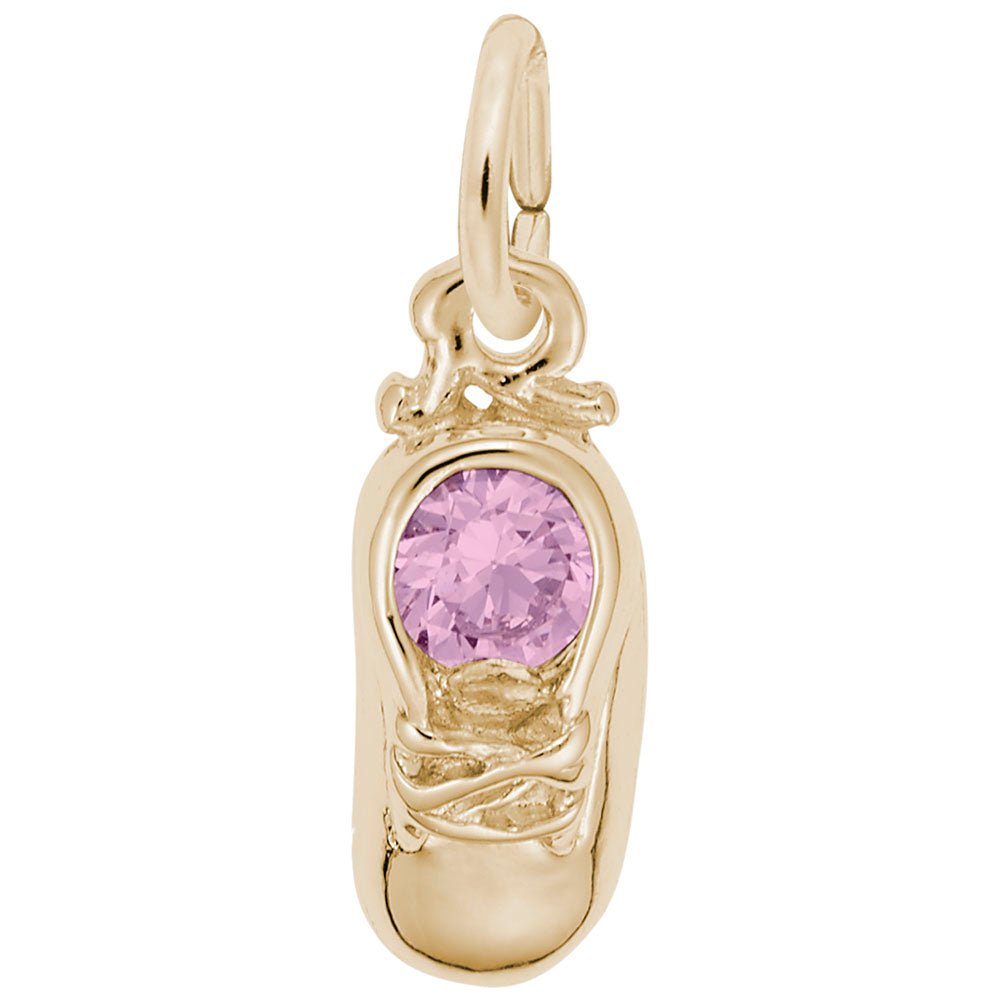 Rembrandt Charms - October Baby Shoe Charm - 2734-010 Rembrandt Charms Charm Birmingham Jewelry