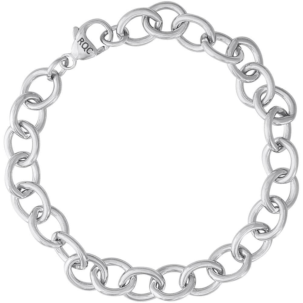 Rembrandt Charms - Open Cable Link Classic Charm Bracelet - 20-0119 Rembrandt Charms Bracelet Birmingham Jewelry