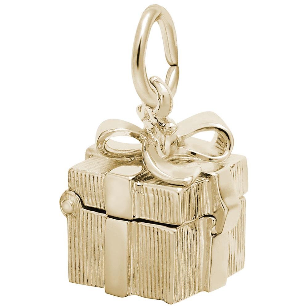 Rembrandt Charms - Opening Gift Box Charm - 8261 Rembrandt Charms Charm Birmingham Jewelry