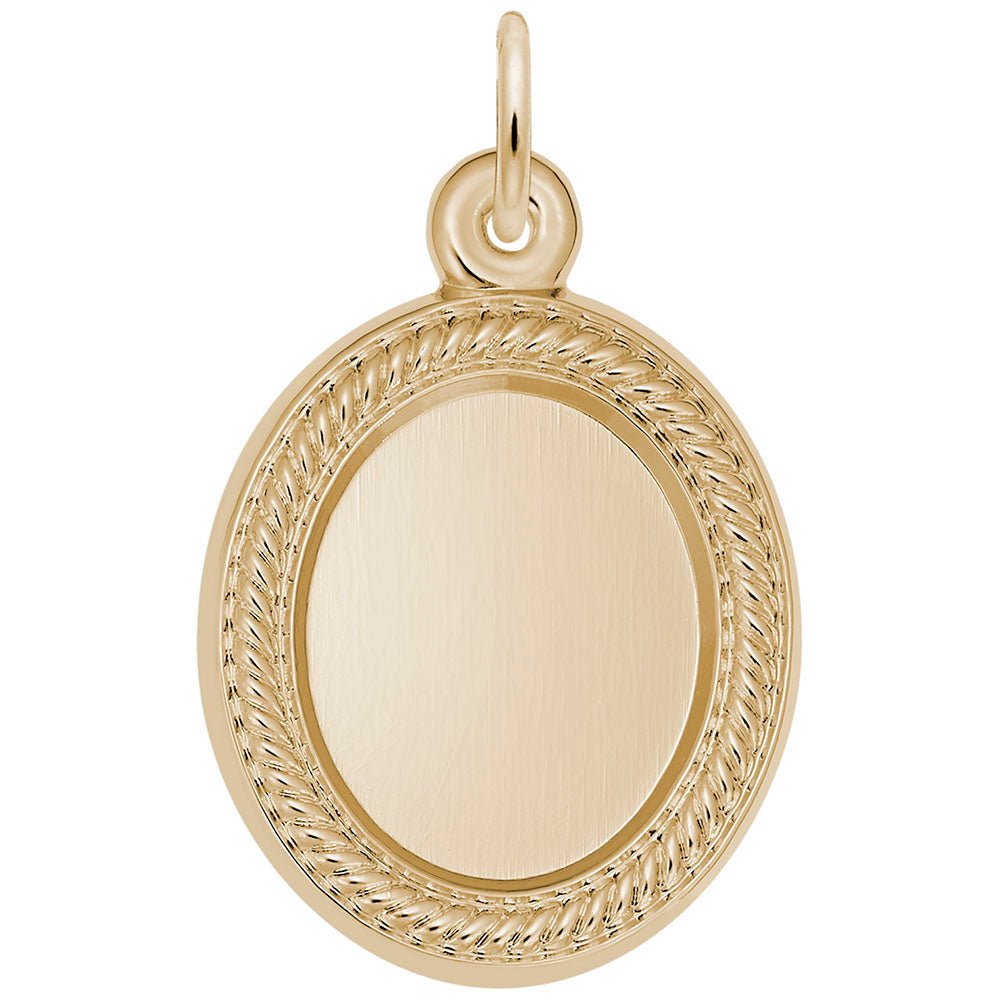 Rembrandt Charms - Oval Rope Photoart Charm - 8629 Rembrandt Charms Charm Birmingham Jewelry
