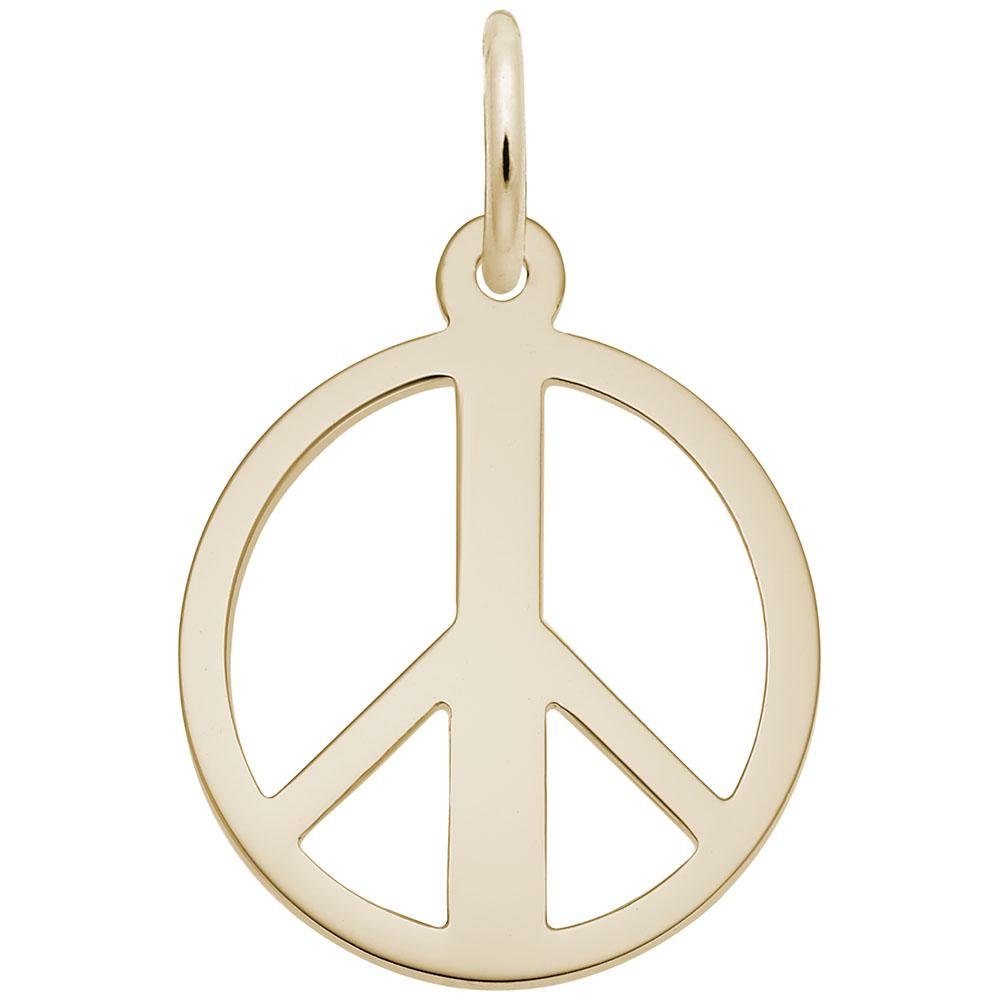 Rembrandt Charms - Peace Symbol Charm - 2148 Rembrandt Charms Charm Birmingham Jewelry