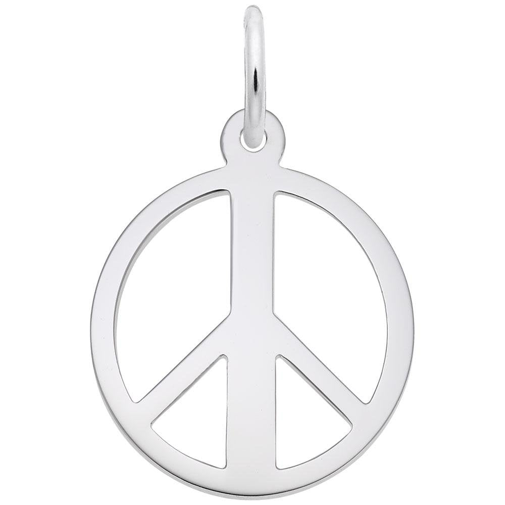 Rembrandt Charms - Peace Symbol Charm - 2148 Rembrandt Charms Charm Birmingham Jewelry