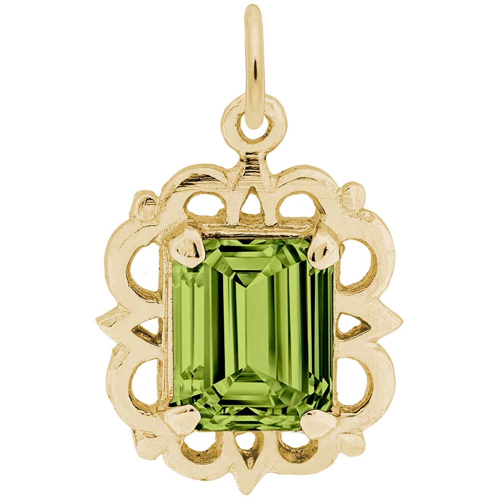Rembrandt Charms - Pendant August Birthstone - 1729-008 Rembrandt Charms Charm Birmingham Jewelry