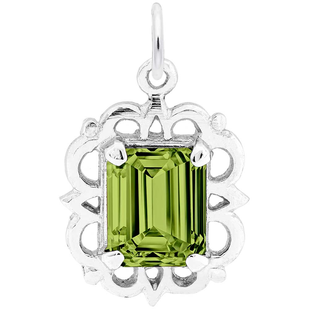Rembrandt Charms - Pendant August Birthstone - 1729-008 Rembrandt Charms Charm Birmingham Jewelry