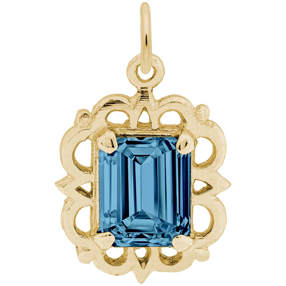 Rembrandt Charms - Pendant December Birthstone - 1729-012 Rembrandt Charms Charm Birmingham Jewelry