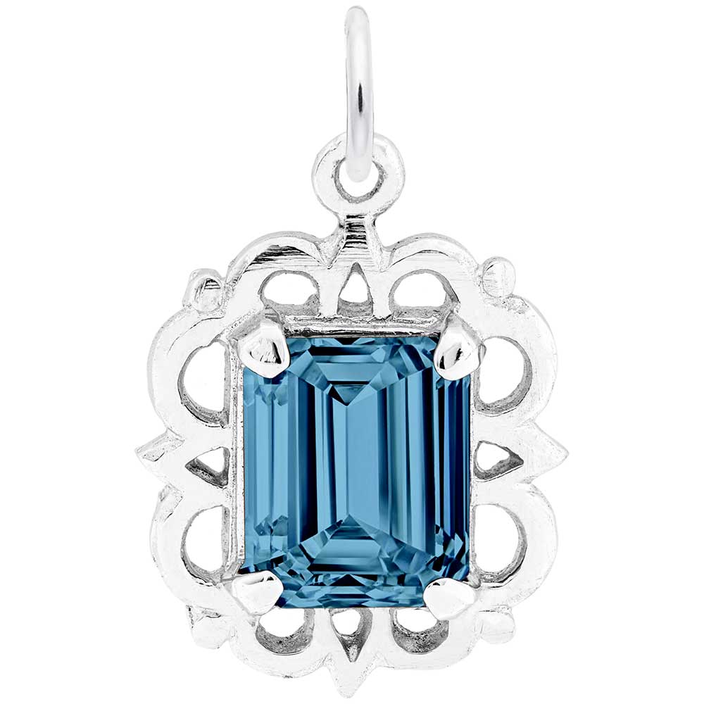 Rembrandt Charms - Pendant December Birthstone - 1729-012 Rembrandt Charms Charm Birmingham Jewelry