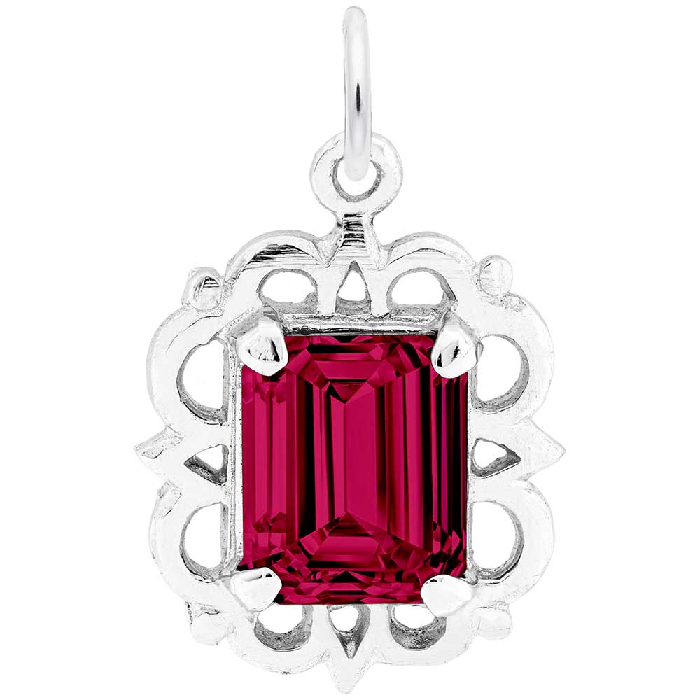 Rembrandt Charms - Pendant July Birthstone - 1729-007 Rembrandt Charms Charm Birmingham Jewelry