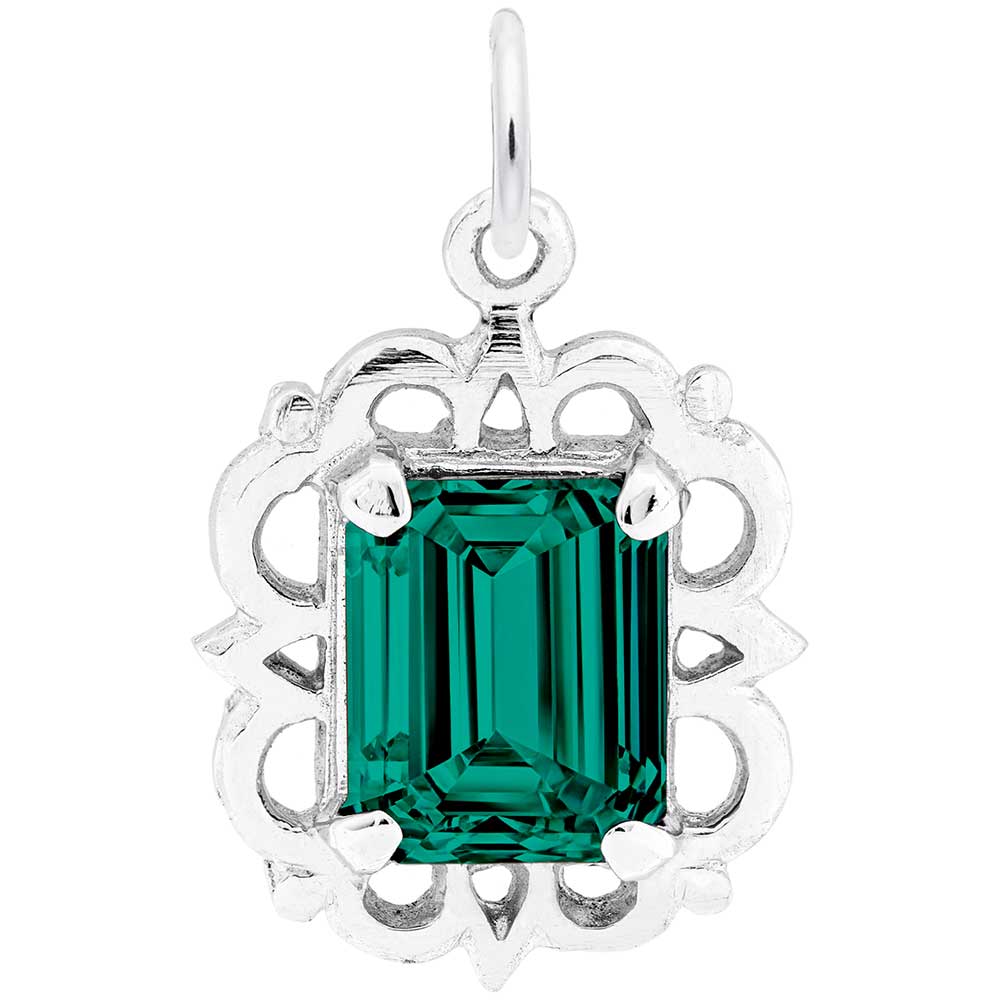Rembrandt Charms - Pendant May Birthstone - 1729-005 Rembrandt Charms Charm Birmingham Jewelry