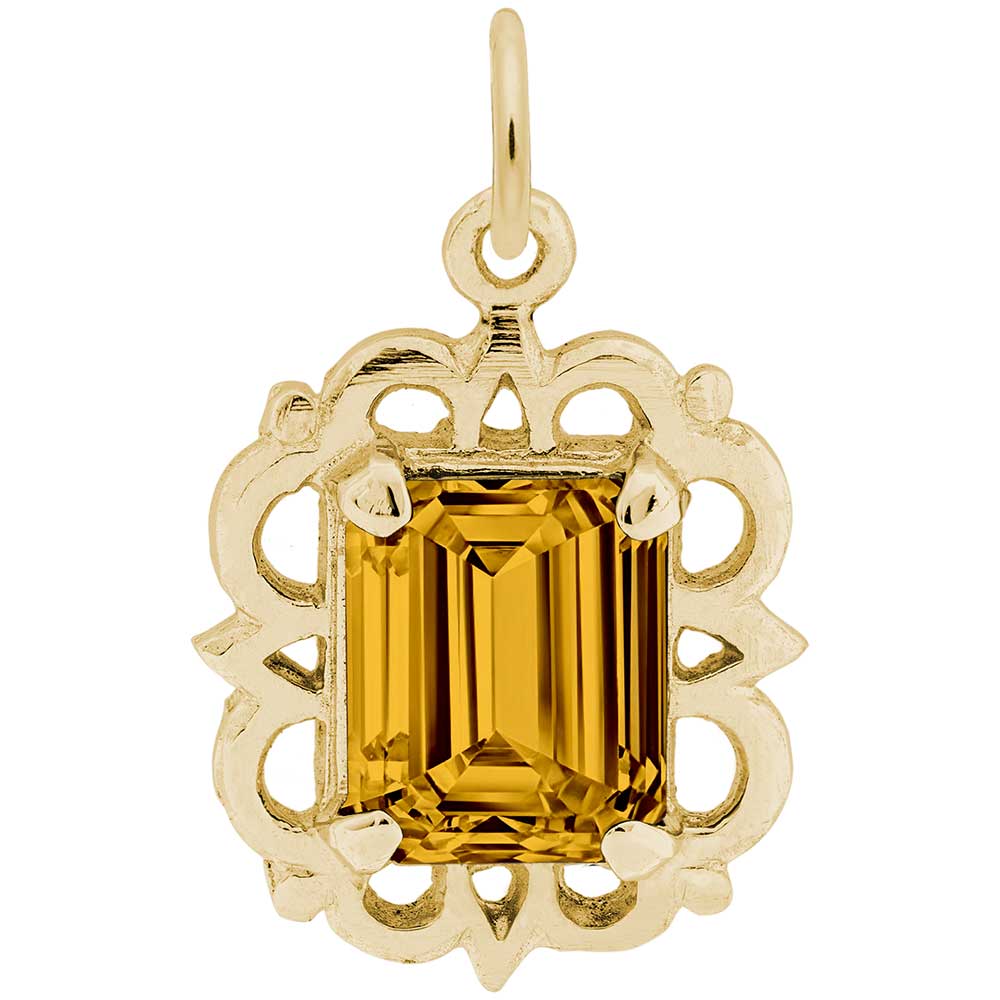 Rembrandt Charms - Pendant November Birthstone - 1729-011 Rembrandt Charms Charm Birmingham Jewelry