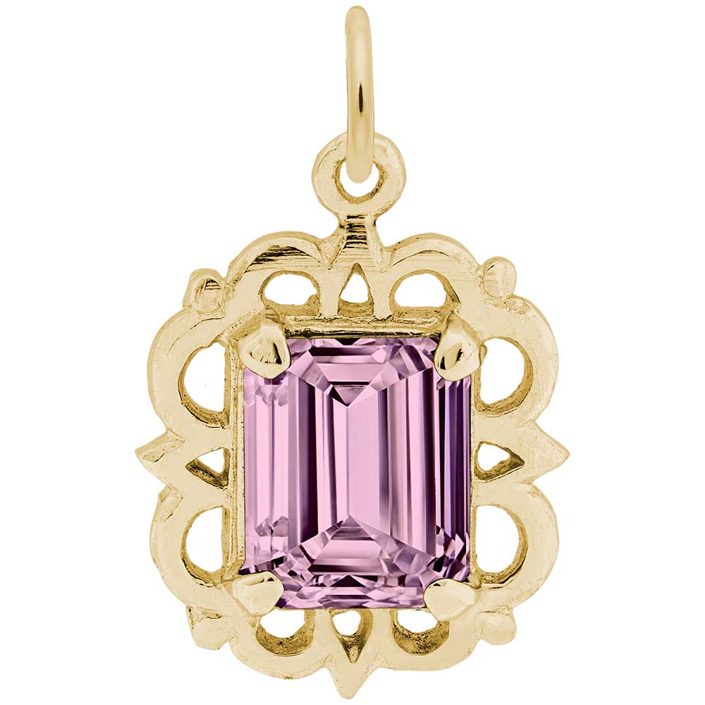 Rembrandt Charms - Pendant October Birthstone - 1729-010 Rembrandt Charms Charm Birmingham Jewelry