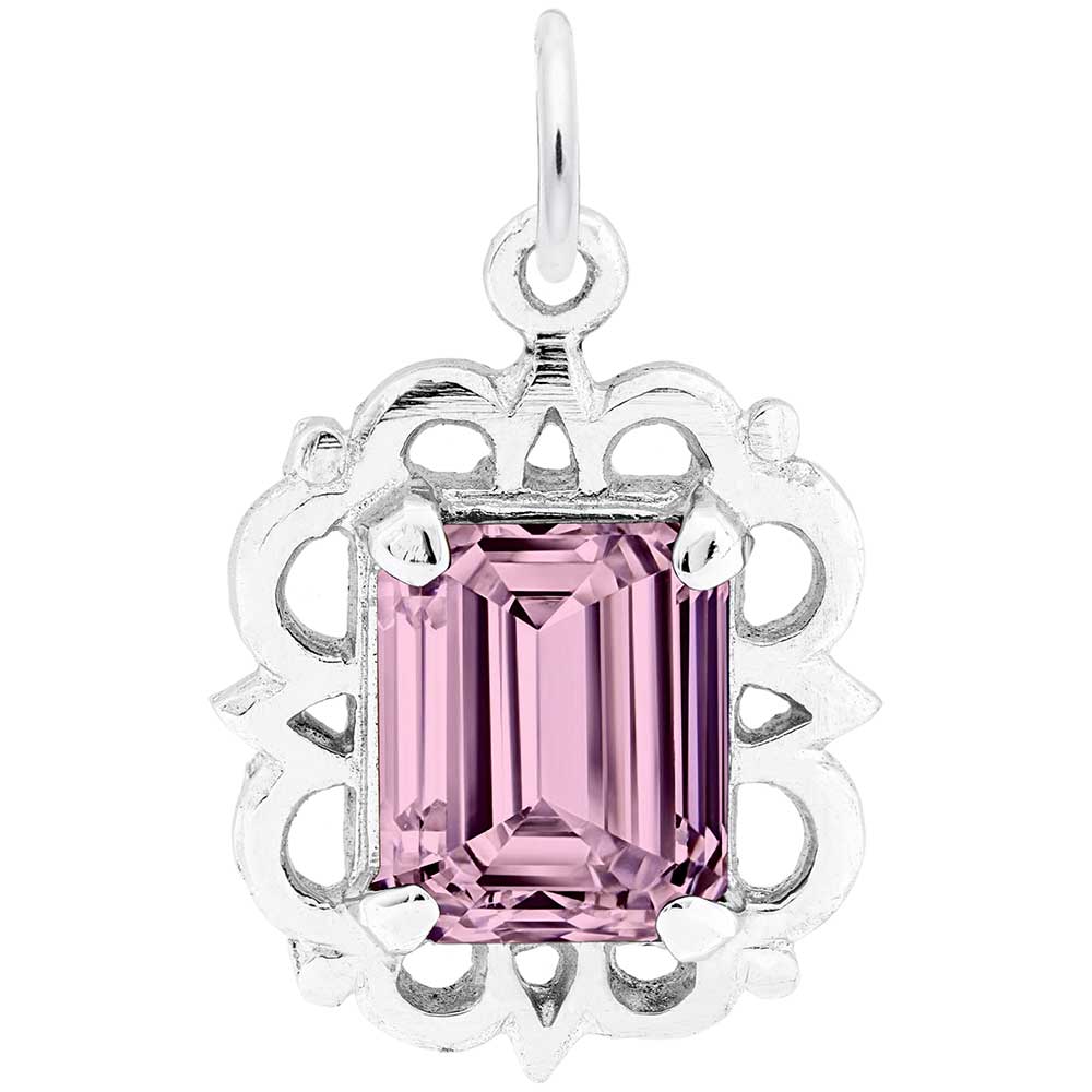 Rembrandt Charms - Pendant October Birthstone - 1729-010 Rembrandt Charms Charm Birmingham Jewelry