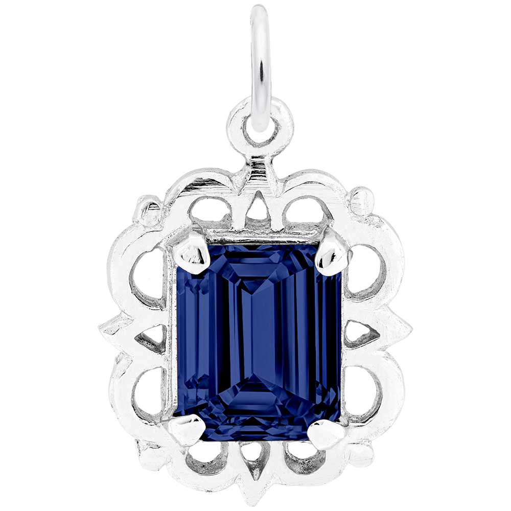 Rembrandt Charms - Pendant September Birthstone - 1729-009 Rembrandt Charms Charm Birmingham Jewelry