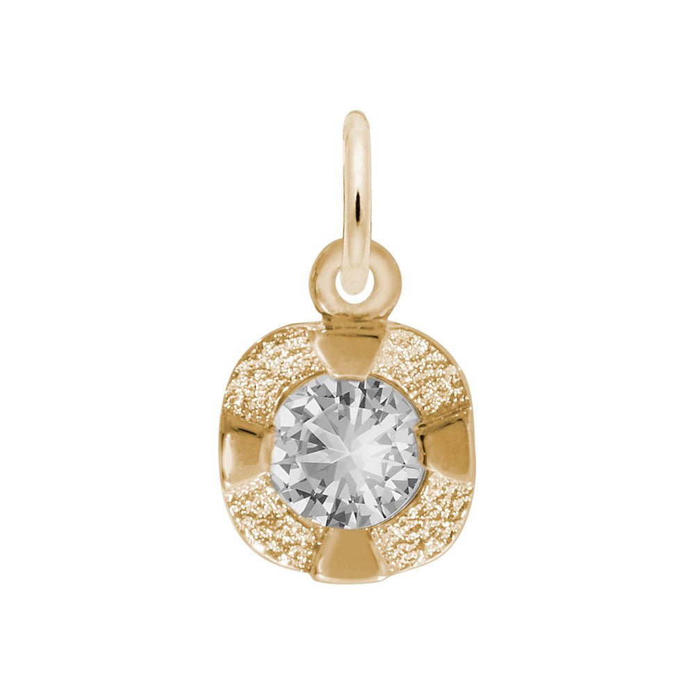 Rembrandt Charms - Petite Birthstone – Apr Charm - 1825-004 Rembrandt Charms Charm Birmingham Jewelry