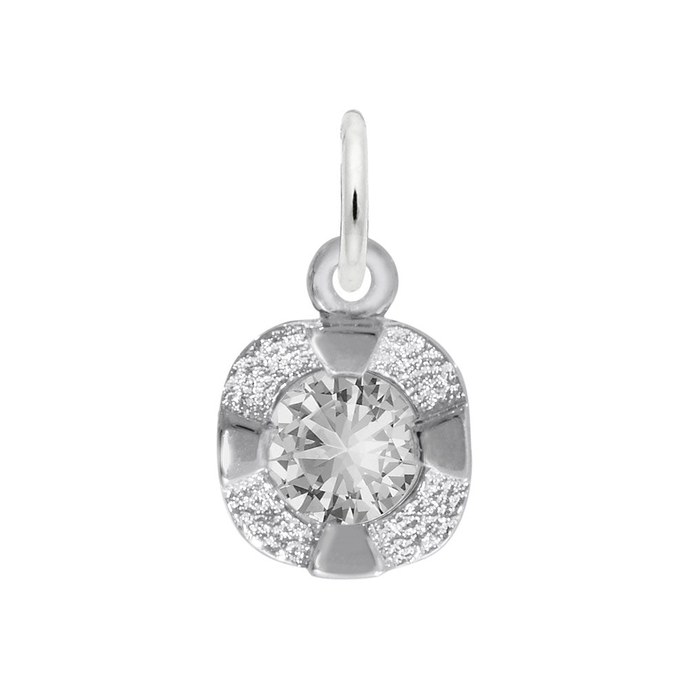 Rembrandt Charms - Petite Birthstone – Apr Charm - 1825-004 Rembrandt Charms Charm Birmingham Jewelry