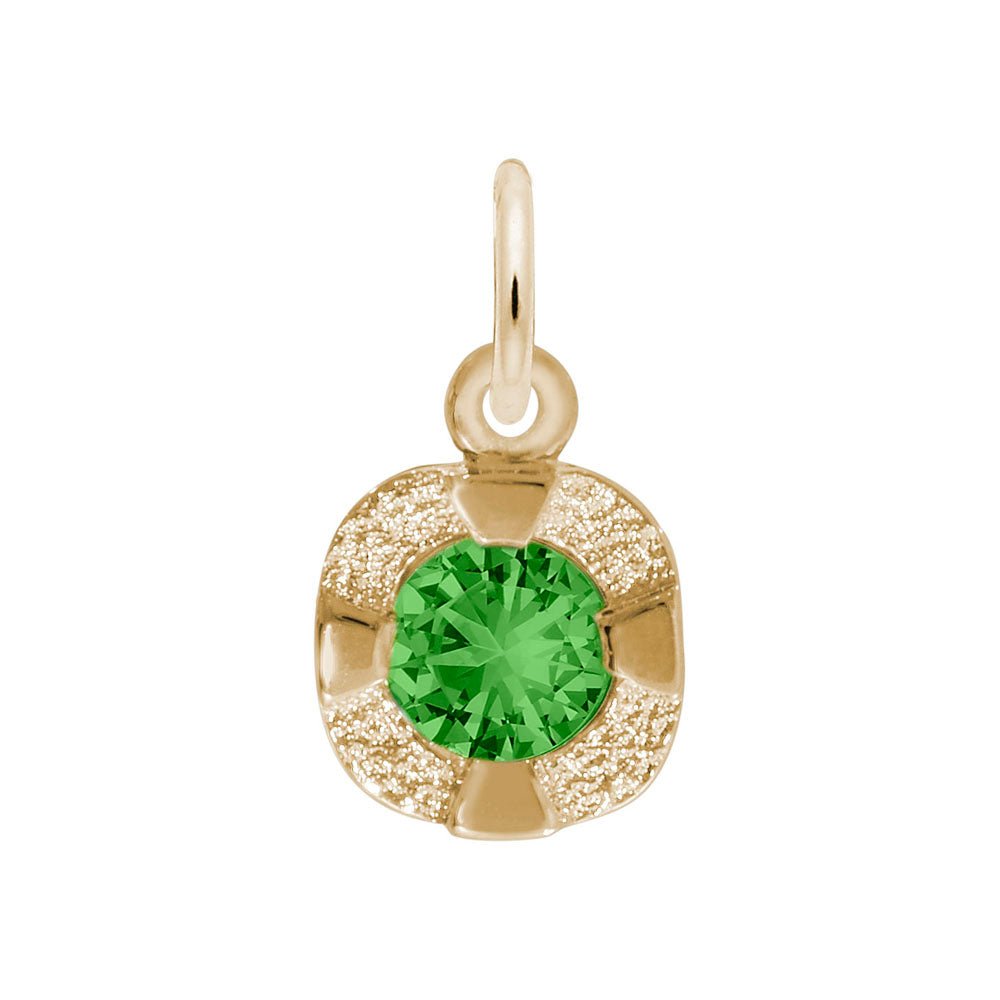 Rembrandt Charms - Petite Birthstone – May Charm - 1825-005 Rembrandt Charms Charm Birmingham Jewelry