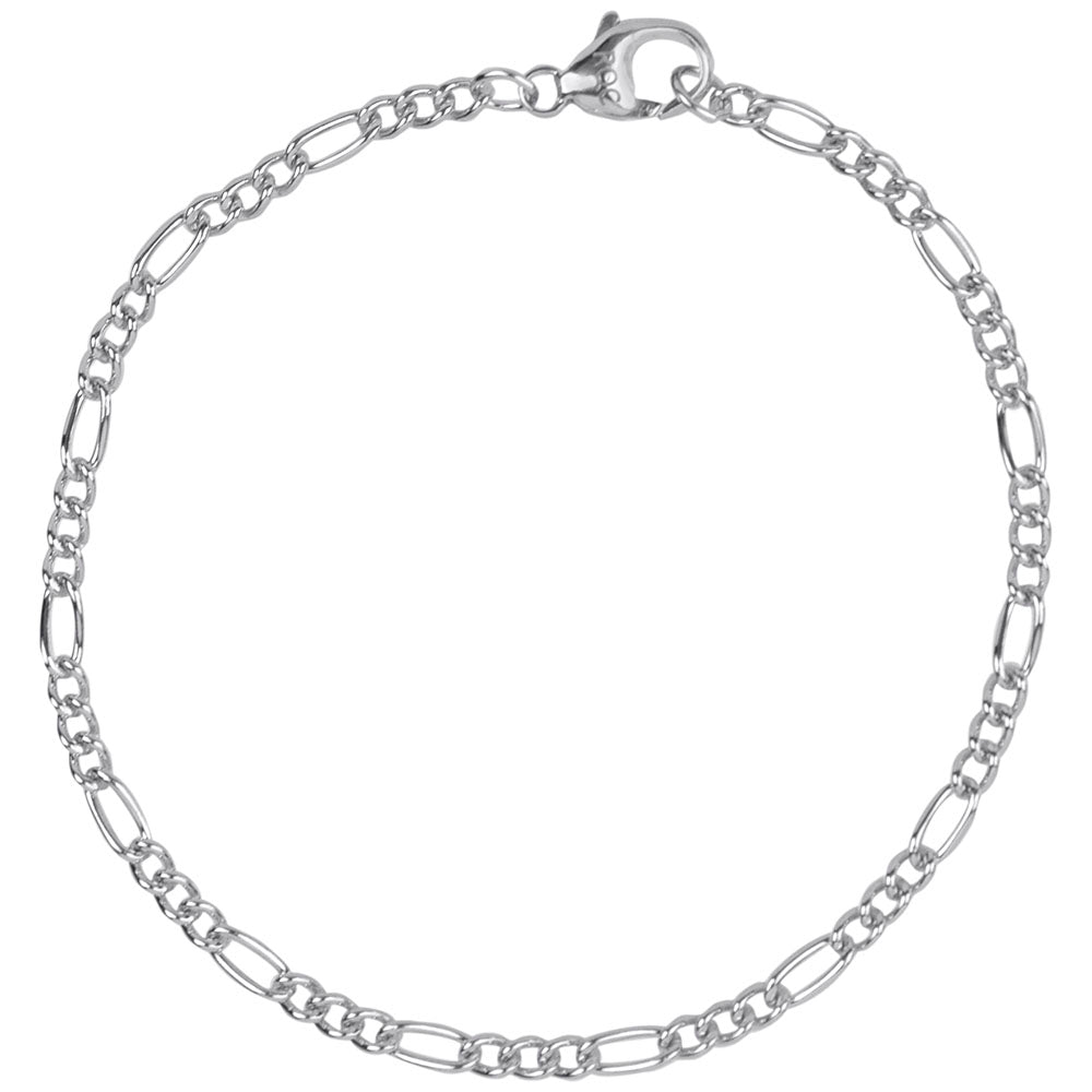 Rembrandt Charms - Petite Curbed Figaro Classic Bracelet - 20-0120 Rembrandt Charms Bracelet Birmingham Jewelry