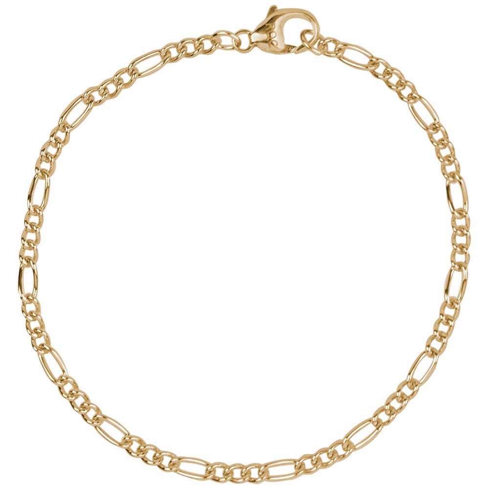 Rembrandt Charms - Petite Curbed Figaro Classic Bracelet - 20-0120 Rembrandt Charms Bracelet Birmingham Jewelry
