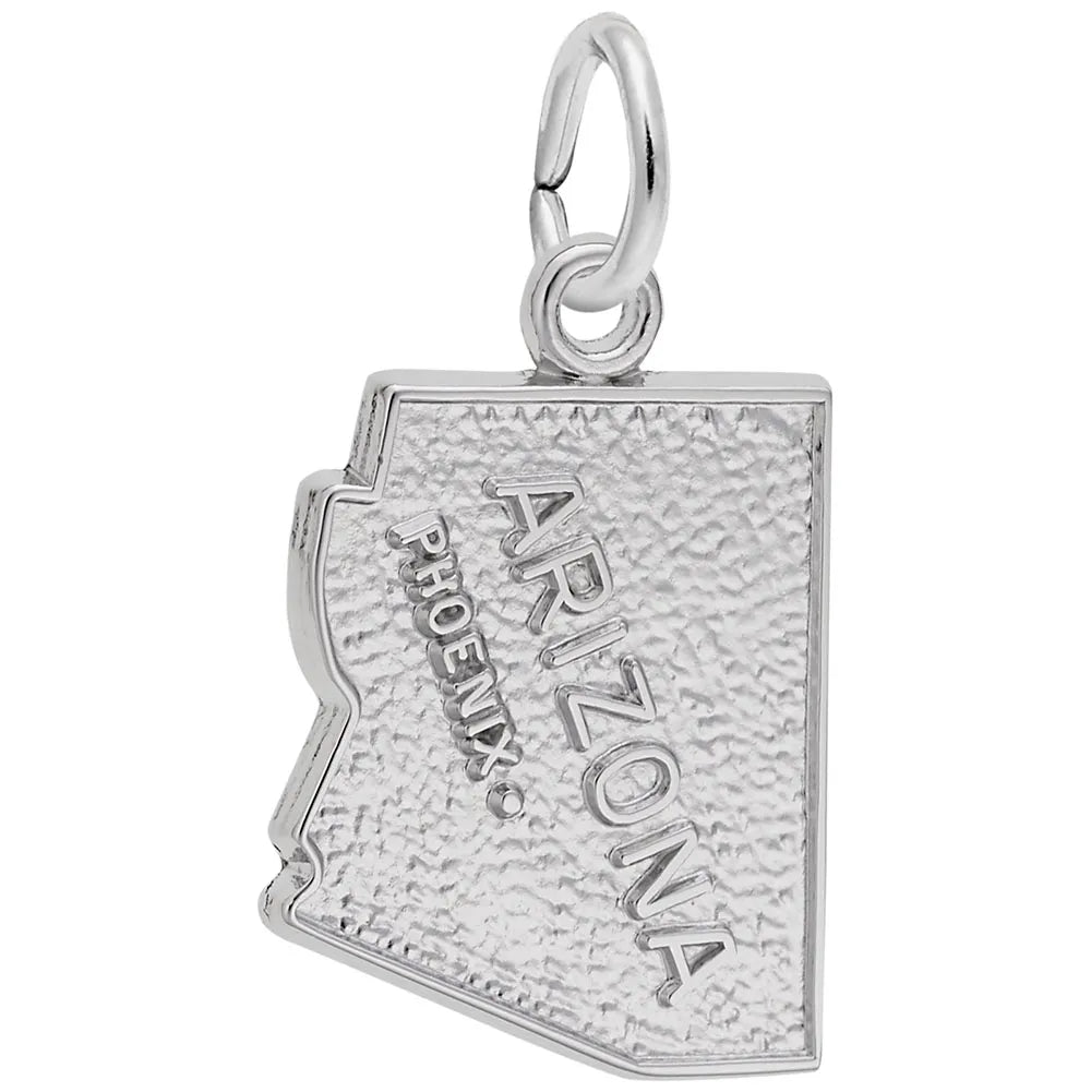 Rembrandt Charms - Phoenix Arizona Map Charm - 4454 Rembrandt Charms Charm Birmingham Jewelry