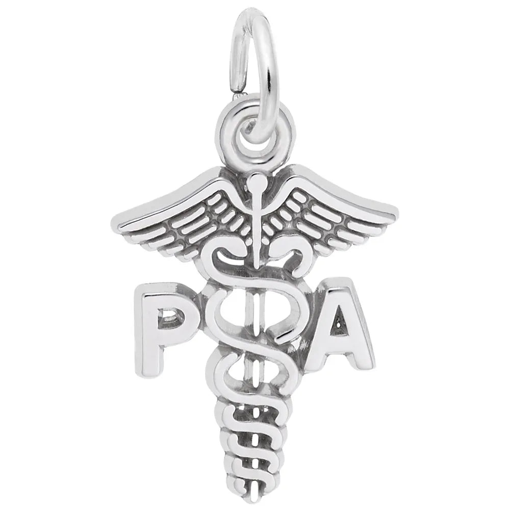 Rembrandt Charms - Physicians Assistant Caduceus Charm - 3316 Rembrandt Charms Charm Birmingham Jewelry