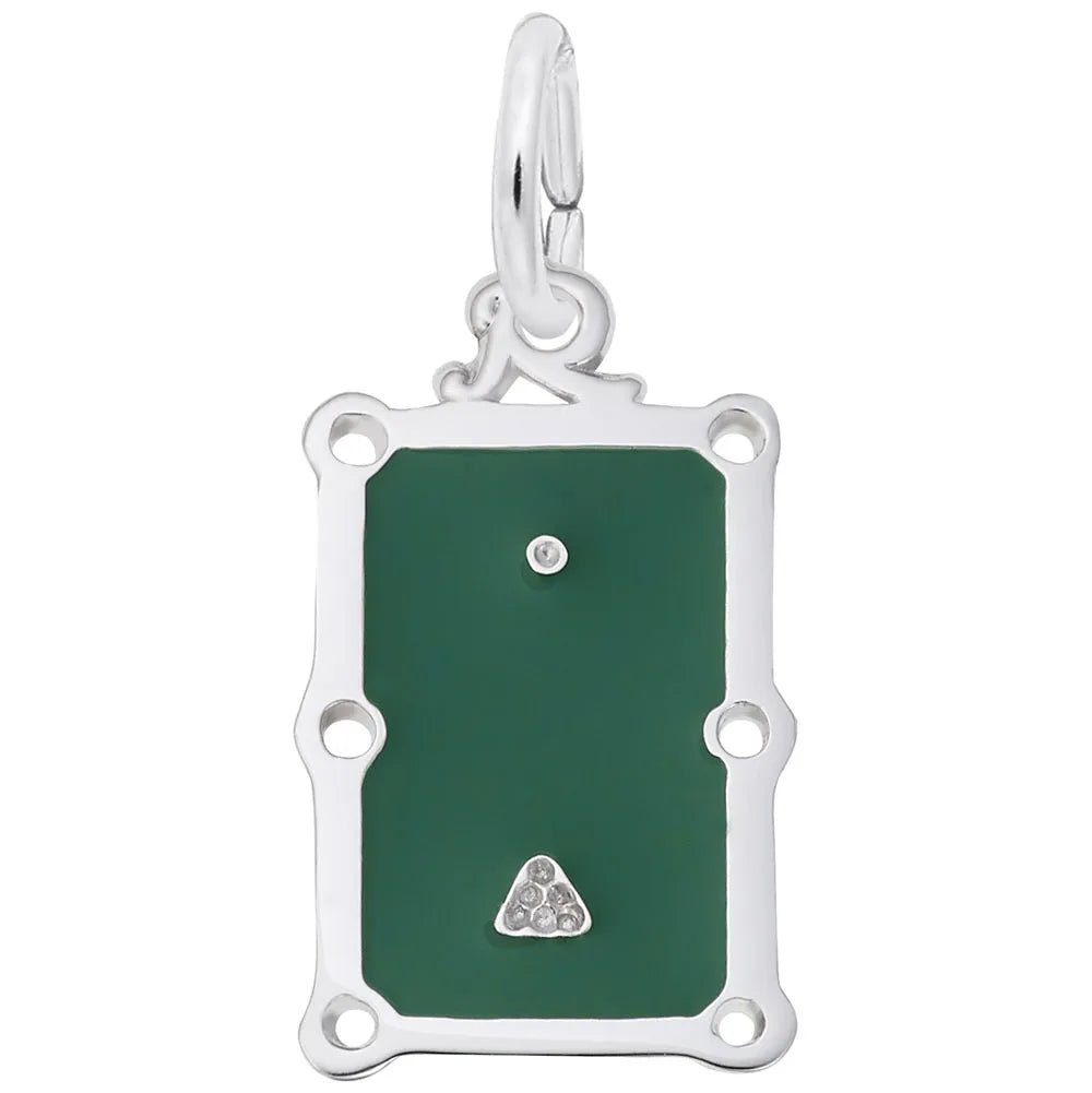 Rembrandt Charms - Pool Table Charm - 8318 Rembrandt Charms Charm Birmingham Jewelry