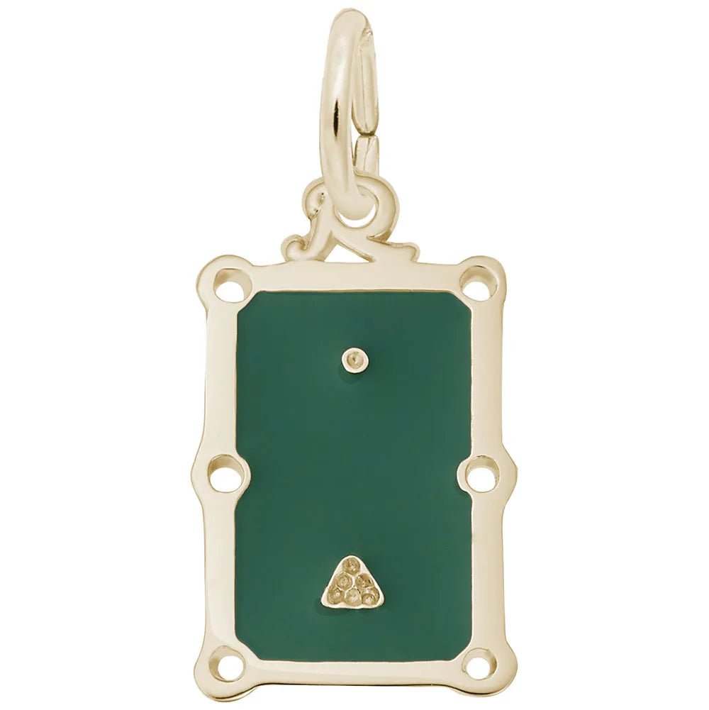 Rembrandt Charms - Pool Table Charm - 8318 Rembrandt Charms Charm Birmingham Jewelry