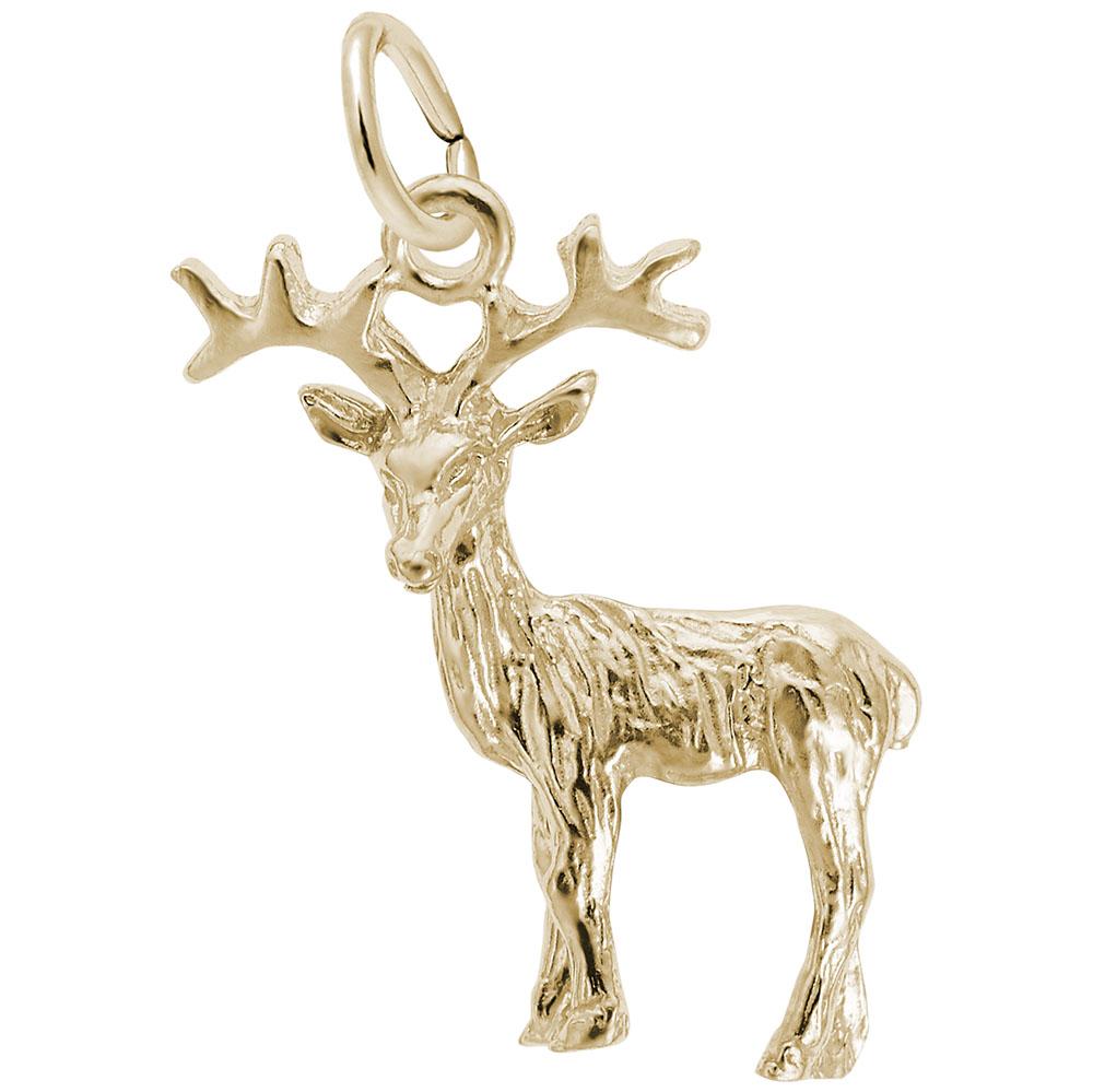 Rembrandt Charms - Reindeer Charm - 0163 Rembrandt Charms Charm Birmingham Jewelry