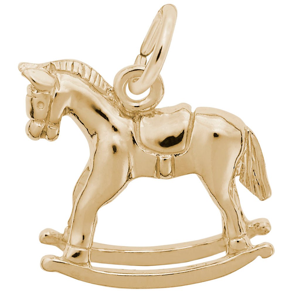 Rembrandt Charms - Rocking Horse Charm - 2636 Rembrandt Charms Charm Birmingham Jewelry