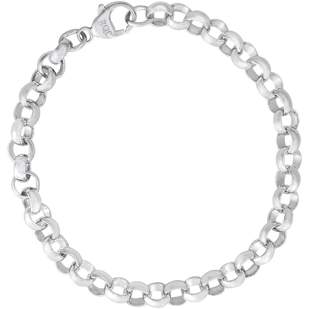 Rembrandt Charms - Rolo Link Classic Charm Bracelet - 20-0115 Rembrandt Charms Bracelet Birmingham Jewelry