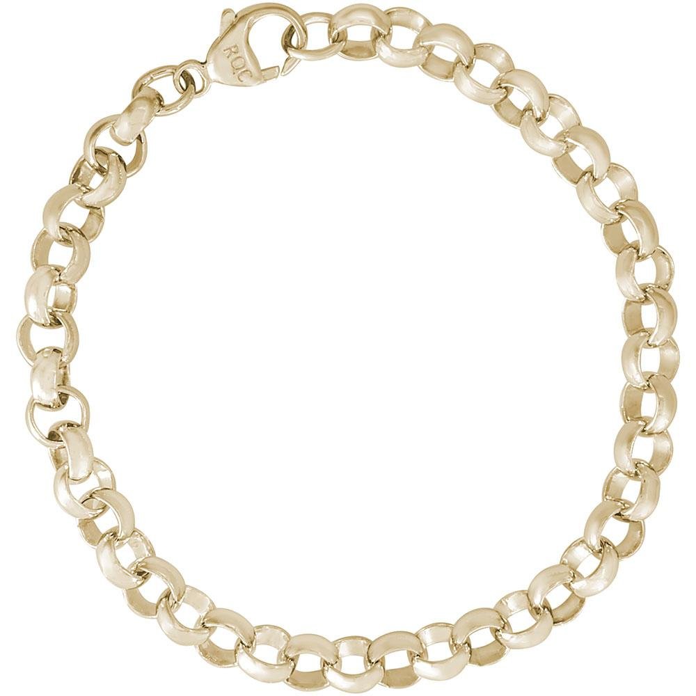 Rembrandt Charms - Rolo Link Classic Charm Bracelet - 20-0115 Rembrandt Charms Bracelet Birmingham Jewelry