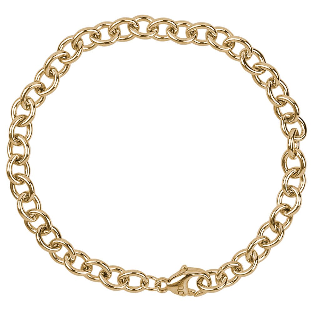 Rembrandt Charms - Round Cable Link Classic Bracelet - 20-0201 Rembrandt Charms Bracelet Birmingham Jewelry