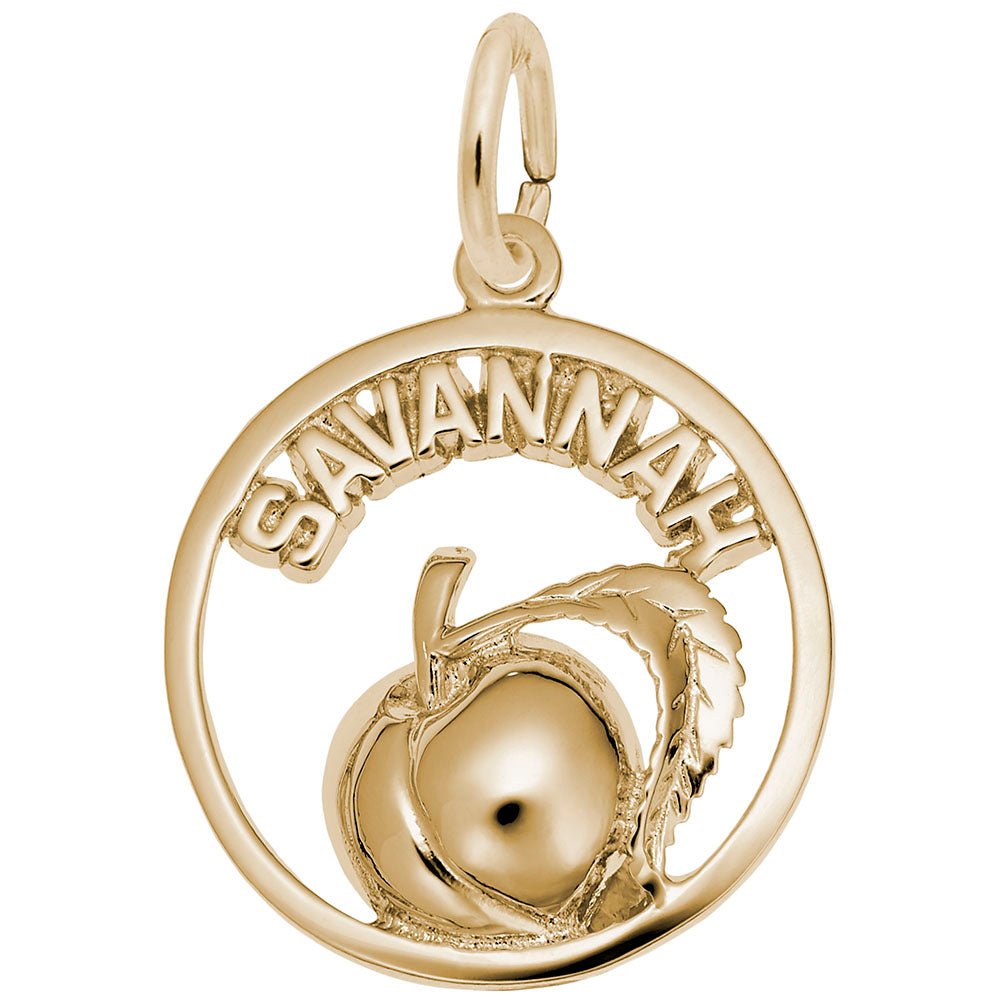 Rembrandt Charms - Savannah Peach Open Disc Charm – 3409 Rembrandt Charms Charm Birmingham Jewelry