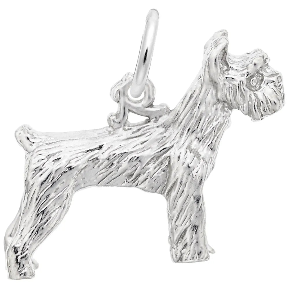 Rembrandt Charms - Schnauzer Dog Charm - 1305 Rembrandt Charms Charm Birmingham Jewelry