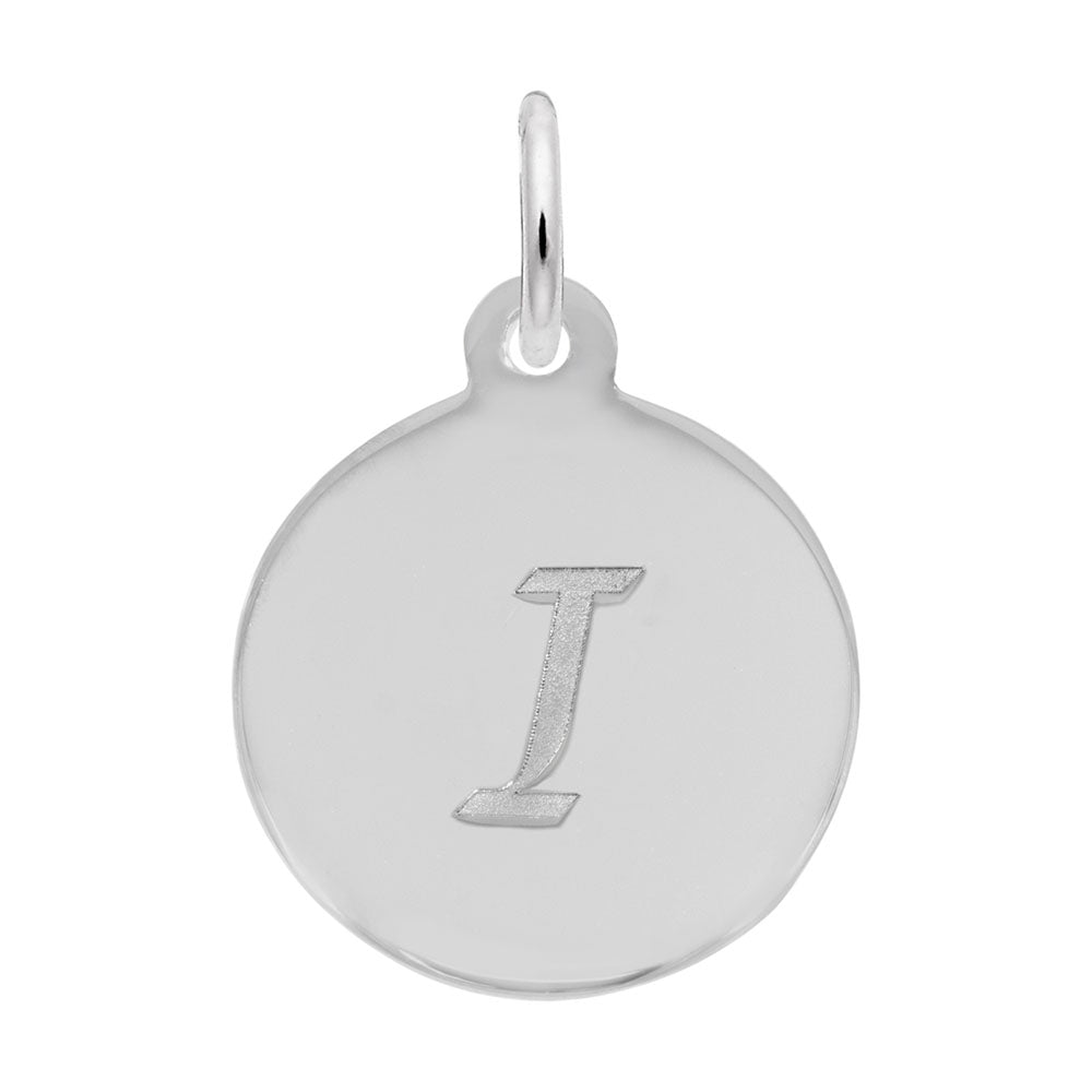 Rembrandt Charms - Script Initial Disc Charm-Letter I - 1896-009 Rembrandt Charms Charm Birmingham Jewelry