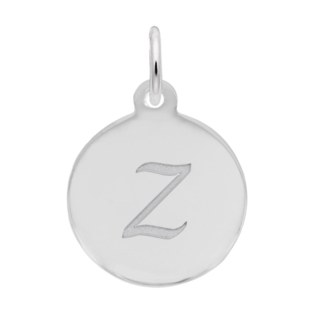 Rembrandt Charms - Script Initial Disc Charm-Letter Z - 1896-026 Rembrandt Charms Charm Birmingham Jewelry