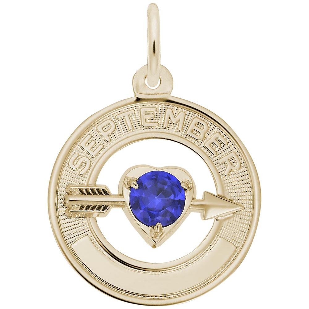 Rembrandt Charms - September Love Birthstone Charm - 3339 Rembrandt Charms Charm Birmingham Jewelry