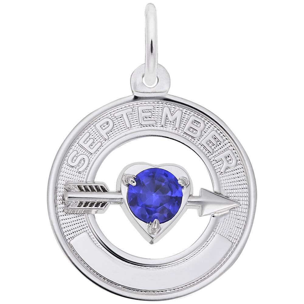 Rembrandt Charms - September Love Birthstone Charm - 3339 Rembrandt Charms Charm Birmingham Jewelry