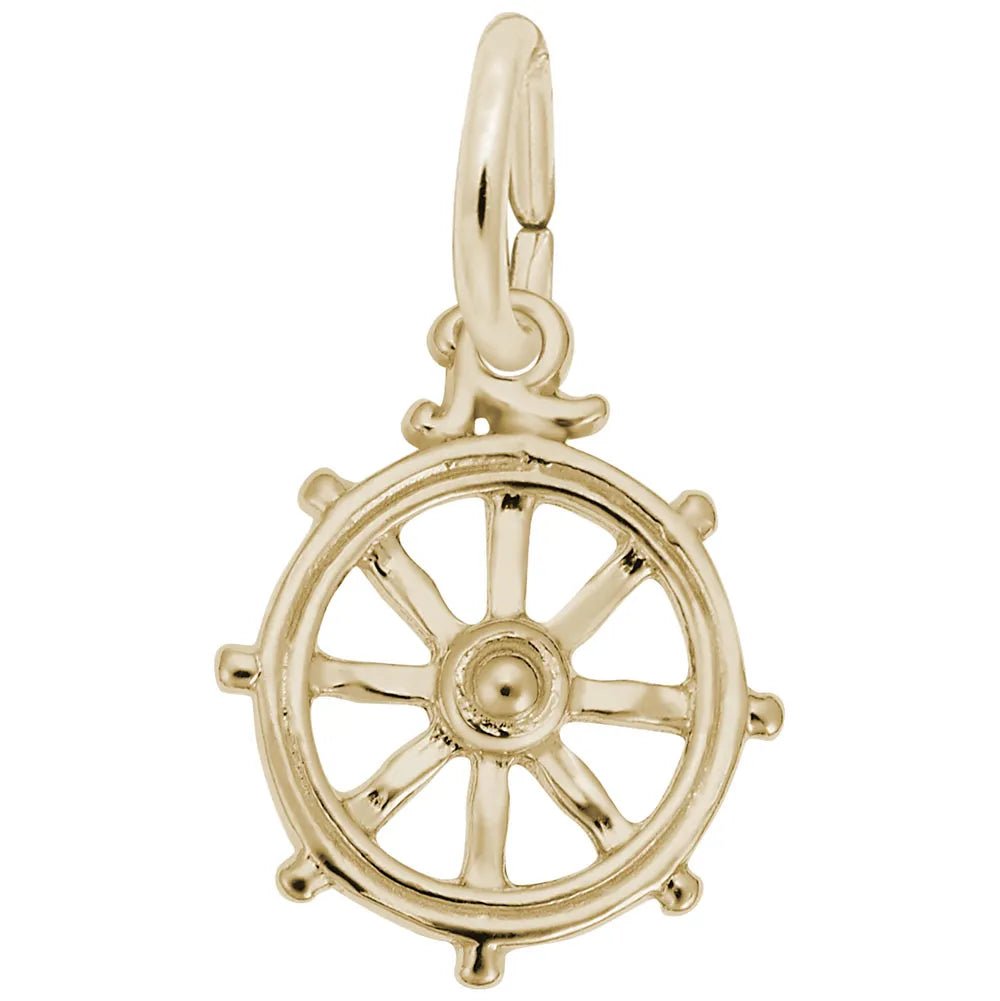 Rembrandt Charms - Ships Wheel Charm - 8270 Rembrandt Charms Charm Birmingham Jewelry