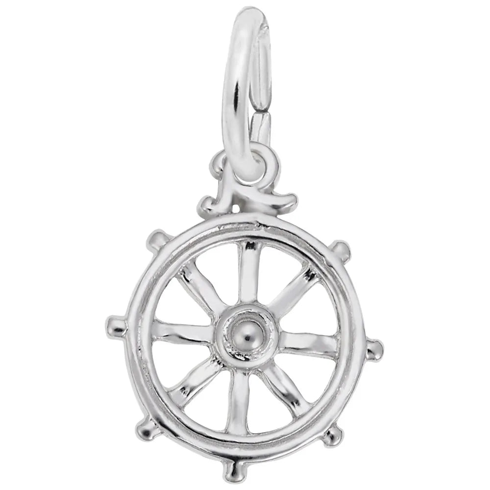 Rembrandt Charms - Ships Wheel Charm - 8270 Rembrandt Charms Charm Birmingham Jewelry